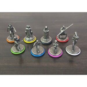 Star Wars Monopoly Metal Tokens Complete Set 8 Figures Replacement Pieces